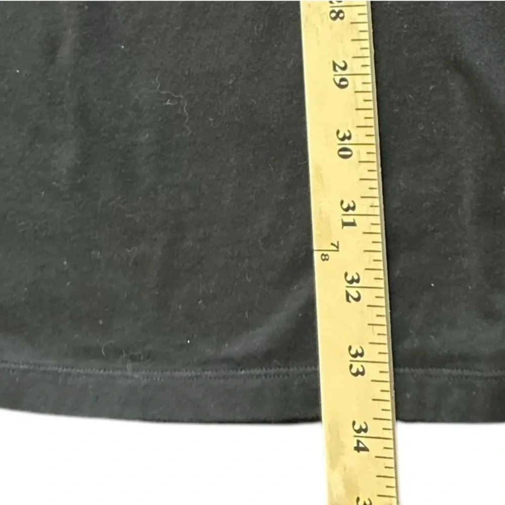 Michael Kors Women's‎ Black Polo Shirt L Short Sleeve Casual Zipper Top